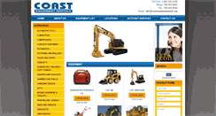 Desktop Screenshot of coastequipmentrental.com