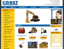 Tablet Screenshot of coastequipmentrental.com